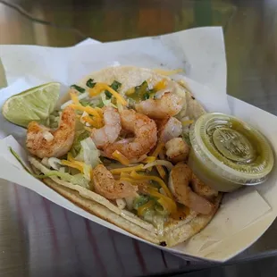 Shrimp street taco