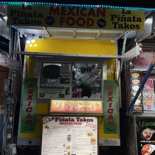 a mexican food stand