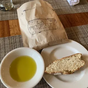 Bread and olive oil