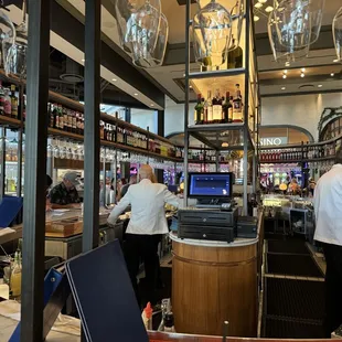 The bar. Derek is a fantastic bartender!