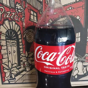 a bottle of coca cola
