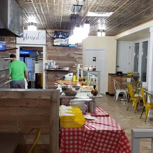 a view of the kitchen