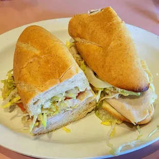 12 inch - Turkey &amp; Cheese ($15.50)