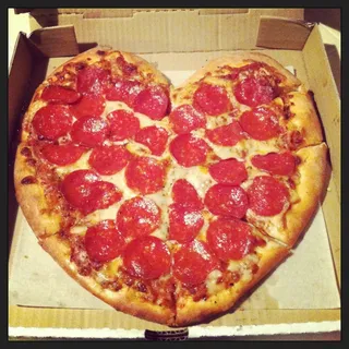 Heart Shaped Pizza