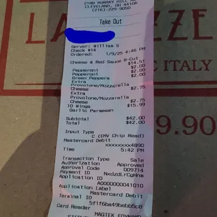 Overcharge. Charged double for some items. Just look at this mess!