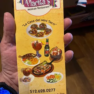 Nice clean menu
