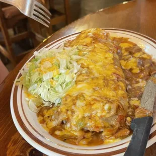 Enchilada Style Burrito