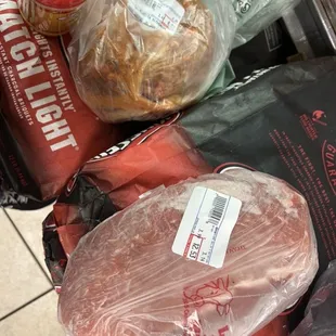 Asada and pork lion.