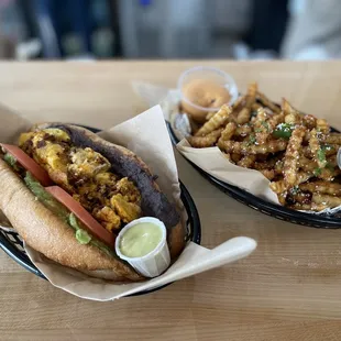 La Brunch Torta with chorizo and papa fritas
