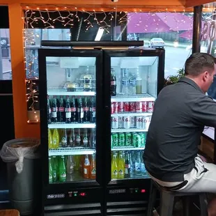 a man sitting at a bar