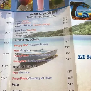 Menu part 5 . Last one