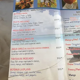 Menu part 4