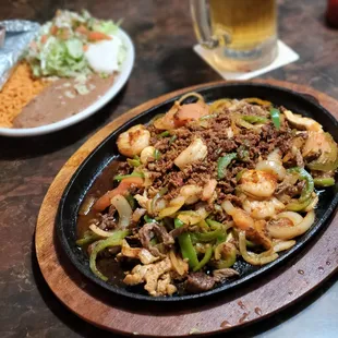 a plate of food on a table