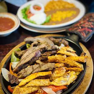 Chicken and Steak Fajitas