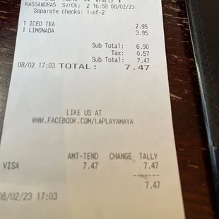 a receipt and a phone