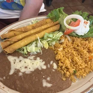Flautas plate