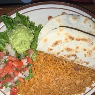 Brisket taco lunch plate