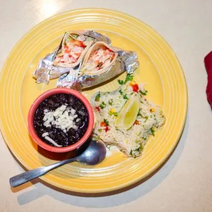 a plate of food