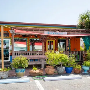 the front of the restaurant