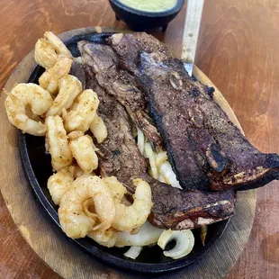 Short ribs &amp; shrimp