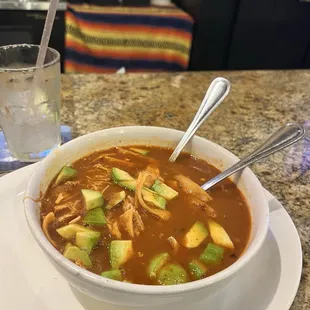 Chicken tortilla soup