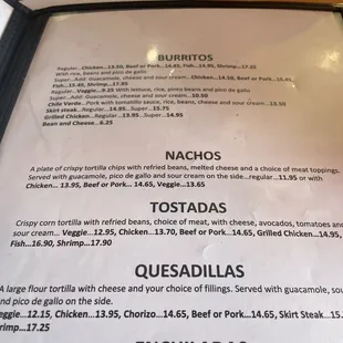 Please note: Two different burritos. Regular and Super.