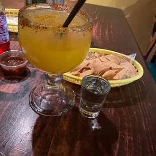 Chili mango margarita