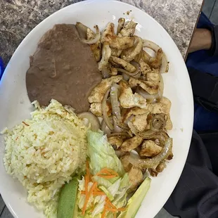 Chicken fajitas