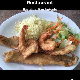 $6.99 Fish &amp; Shrimp lunch combo.