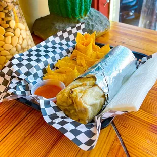Cali-Style Burrito with Asada and Fries
