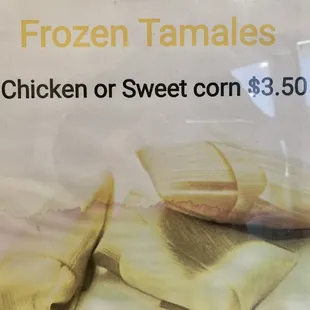 Frozen tamales