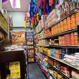 the aisle of the store