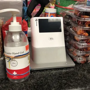 Hand sanitizer for customers