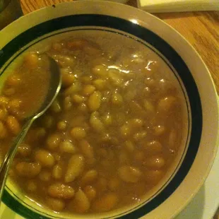Pinto beans! This is a side order! Super cheap and super yum!