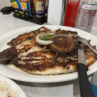 grilled fish, food