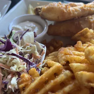 Fish &amp; Chips with coleslaw