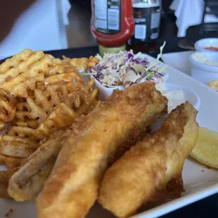 Fish (Halibut) and Chips