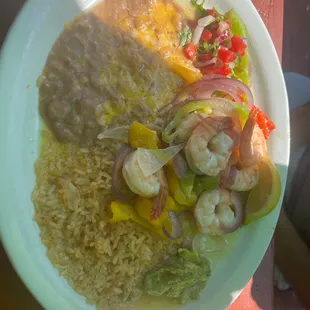 Shrimp fajita. Very bad looking
