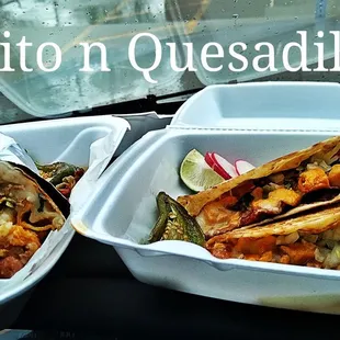 Marvelous Delicious  Campachano Burrito n Chicken Quesadilla , Loved the Creamy Guac Salsa