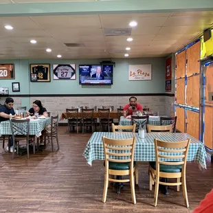 Very clean and spacious  La Plaza Mexican Restaurant!