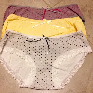 Cotton undies, 3 for $10