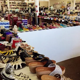 Huge selection of shoes