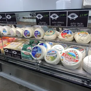 Deli cheeses