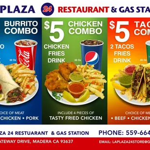 $5.00 Combos.