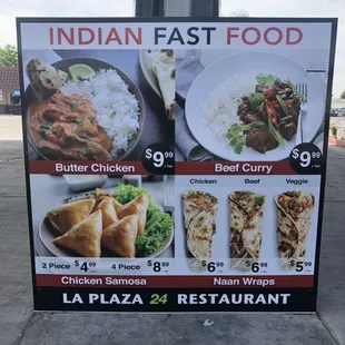 We are serving Indian food at this location.