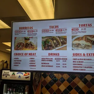 Menu of your dreams.