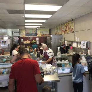 There's no line just force your way up