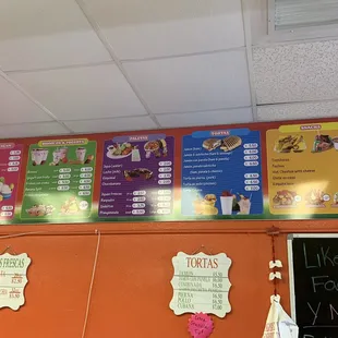 Updated Menu (2019)