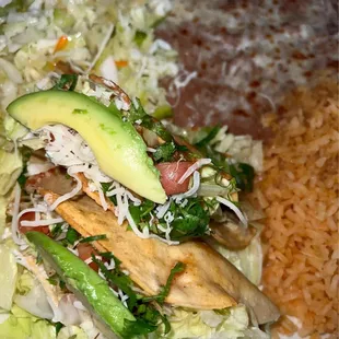 Two soft tacos entree