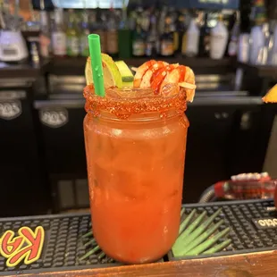 Michelada de camarón